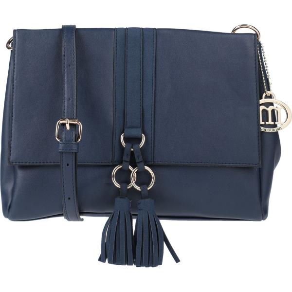 borsa a tracolla Manoukian blu tinta unita