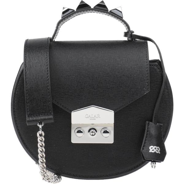 borsa a mano Salar nero tinta unita