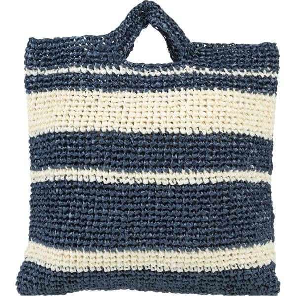 borsa a mano Baci Rubati blu a righe