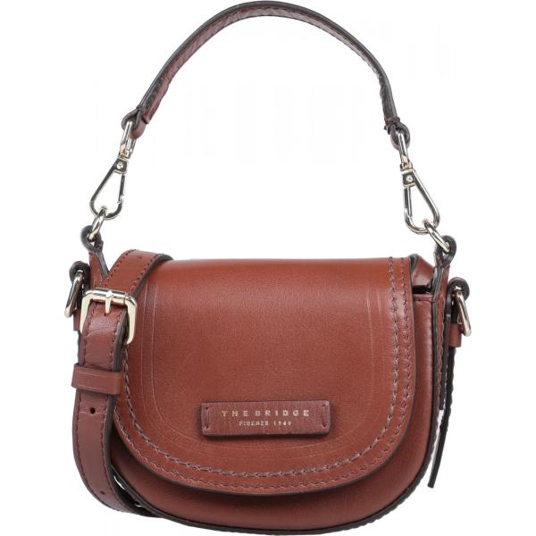 borse a spalla The Bridge marrone tinta unita