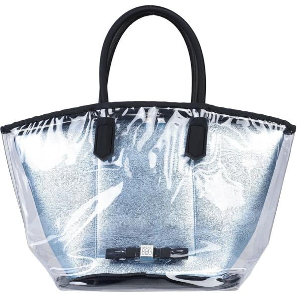 borse a mano Save My Bag blu tinta unita