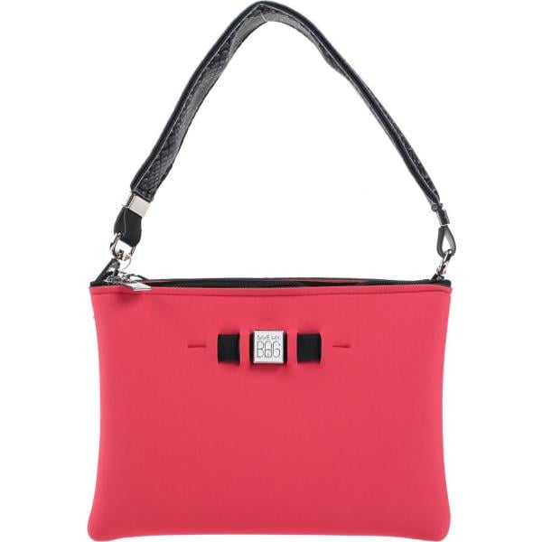 borsa a mano Save My Bag rosso tinta unita