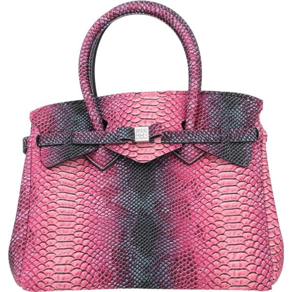 borse a mano Save My Bag viola animalier