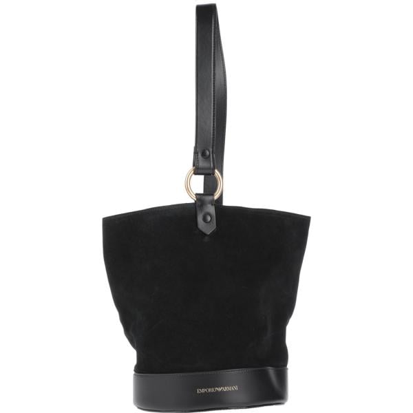borse a spalla Emporio Armani nero tinta unita