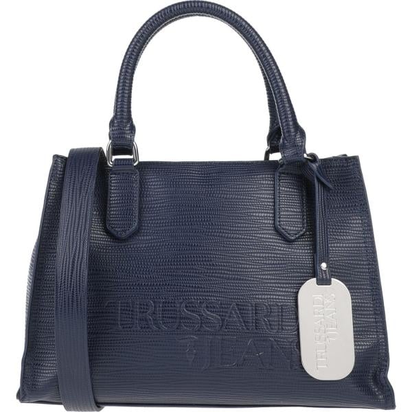 borse a mano Trussardi Jeans blu tinta unita