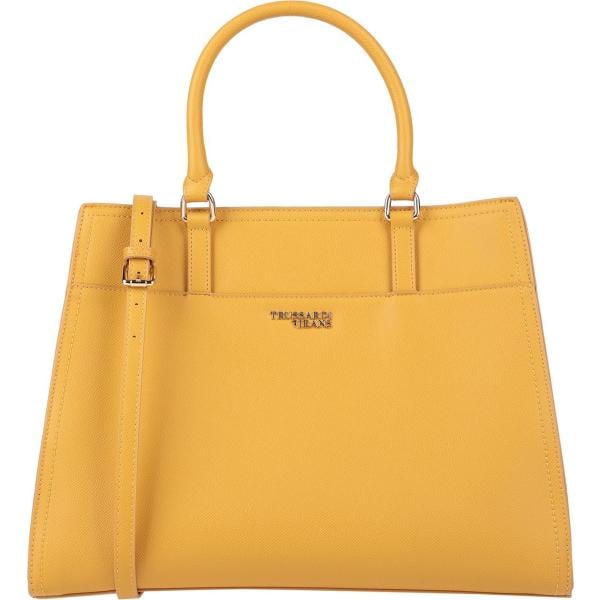 borse a mano Trussardi Jeans giallo tinta unita
