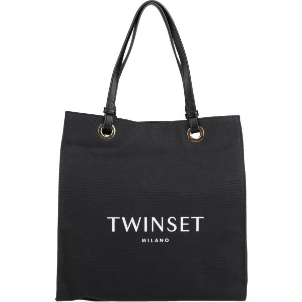 borse a mano Twinset nero con stampe