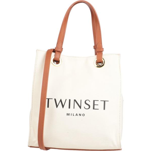 borsa a mano Twinset bianco tinta unita
