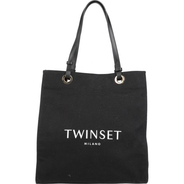 borsa a mano Twinset nero tinta unita
