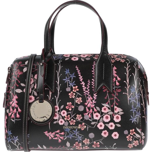 borse a mano Emporio Armani nero a fiori