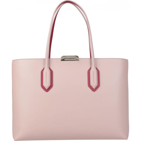 borse a mano Emporio Armani rosa tinta unita