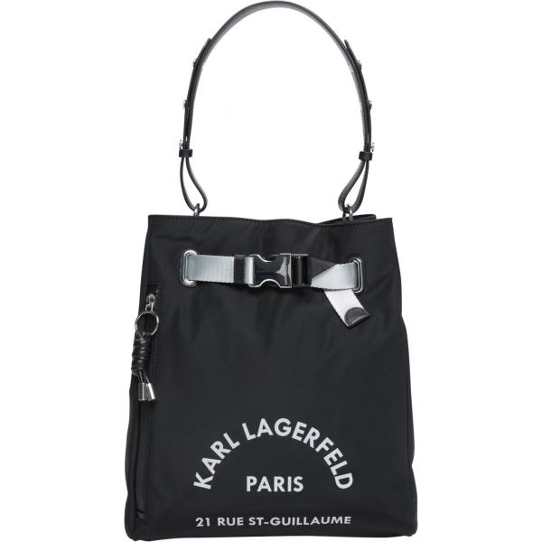 borsa a mano Karl Lagerfeld nero con stampe