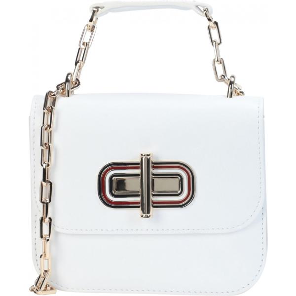 borse a spalla Tommy Hilfiger bianco tinta unita