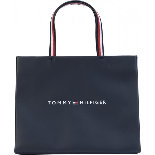 borsa a mano Tommy Hilfiger blu tinta unita