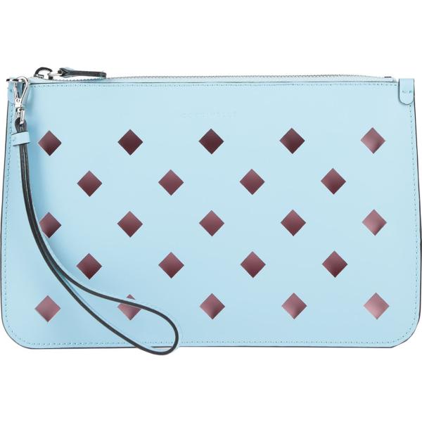 borsa a mano Coccinelle blu tinta unita