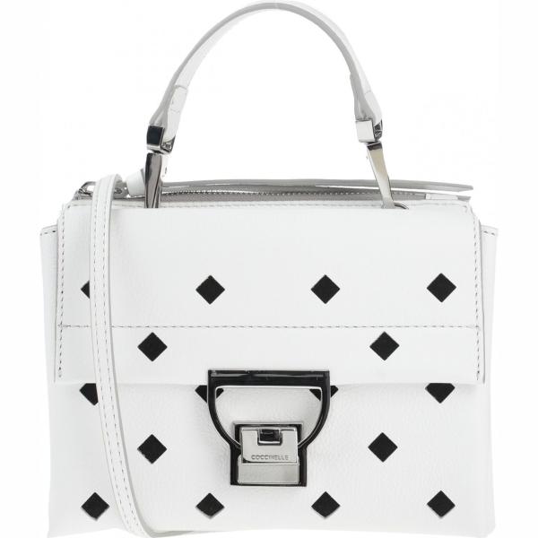 borse a mano Coccinelle bianco tinta unita