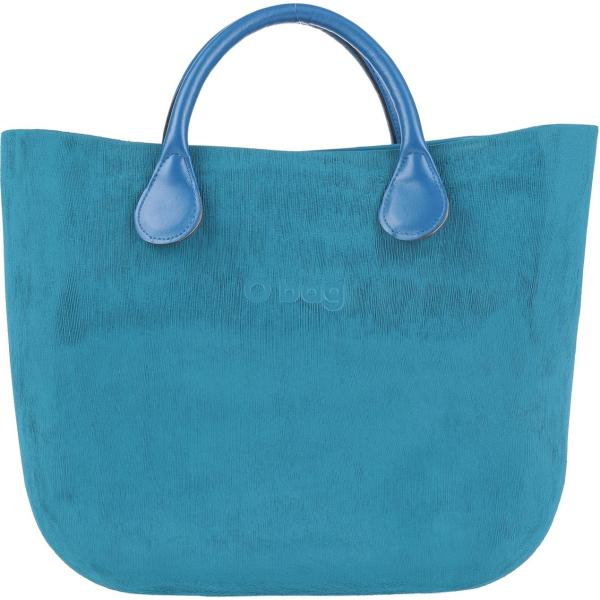 borse a mano O Bag blu tinta unita