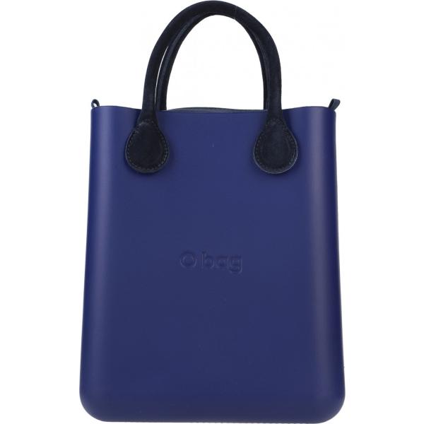borse a mano O Bag blu tinta unita