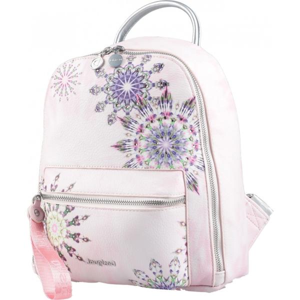 zaini Desigual rosa con stampe