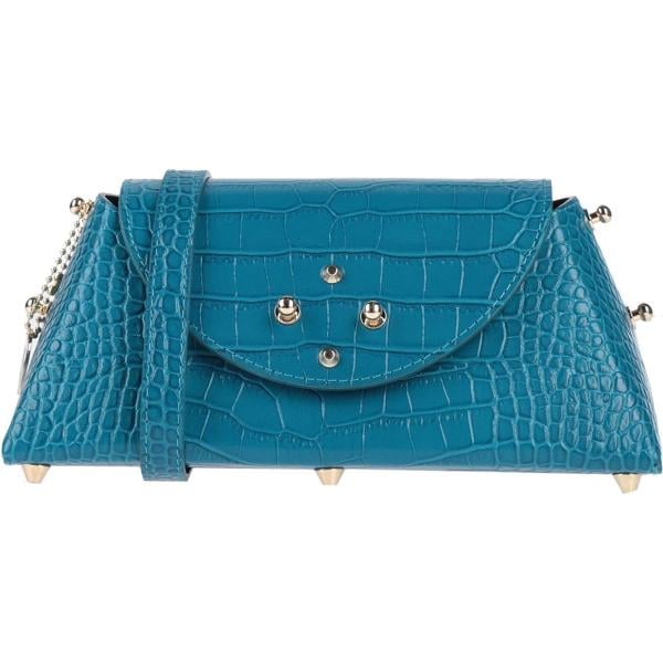borse a spalla Laura Di Maggio blu con stampe