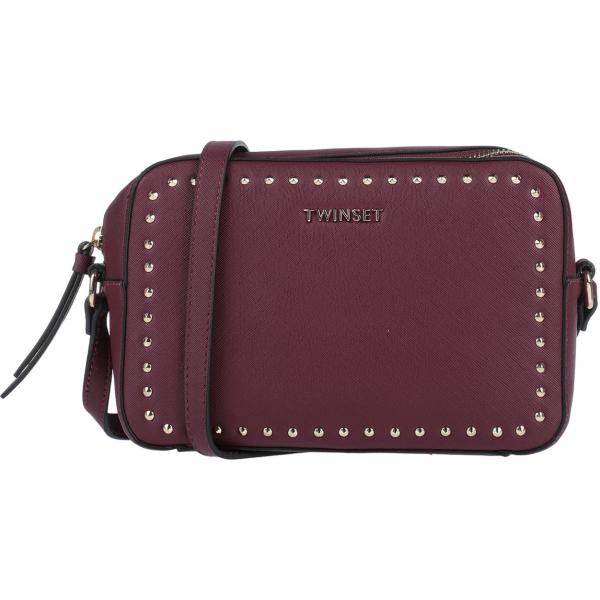 borse a tracolla Twinset marrone tinta unita