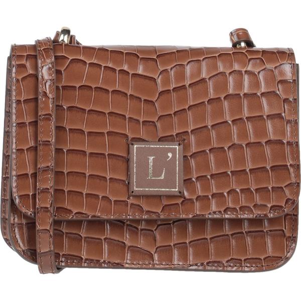 borse a tracolla L Autre Chose marrone con stampe