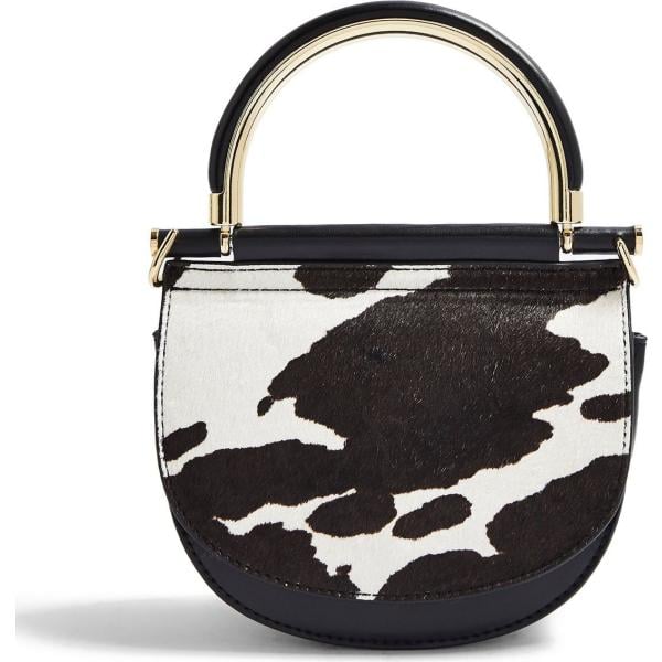 borse a mano Topshop nero animalier