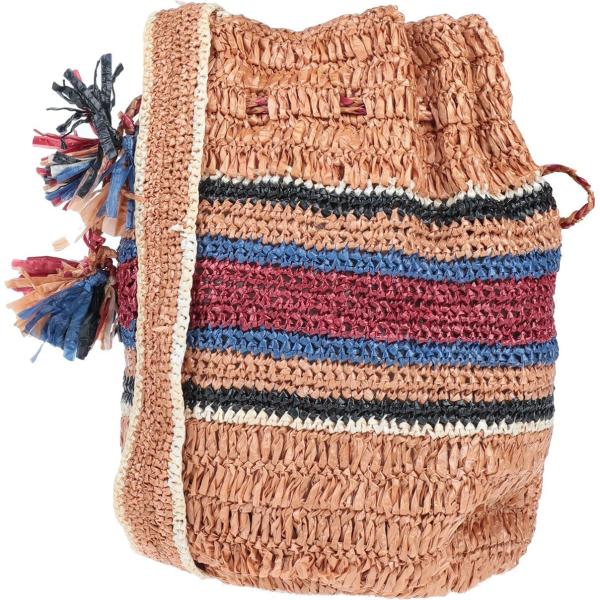 borse a tracolla Antik Batik marrone a righe