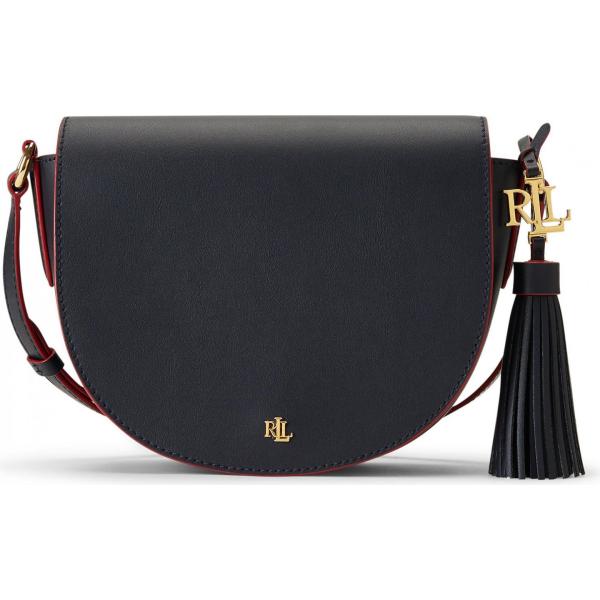 borse a tracolla Lauren Ralph Lauren blu tinta unita