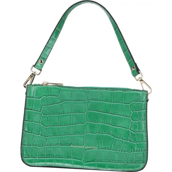 borse a mano Tuscany Leather verde con stampe
