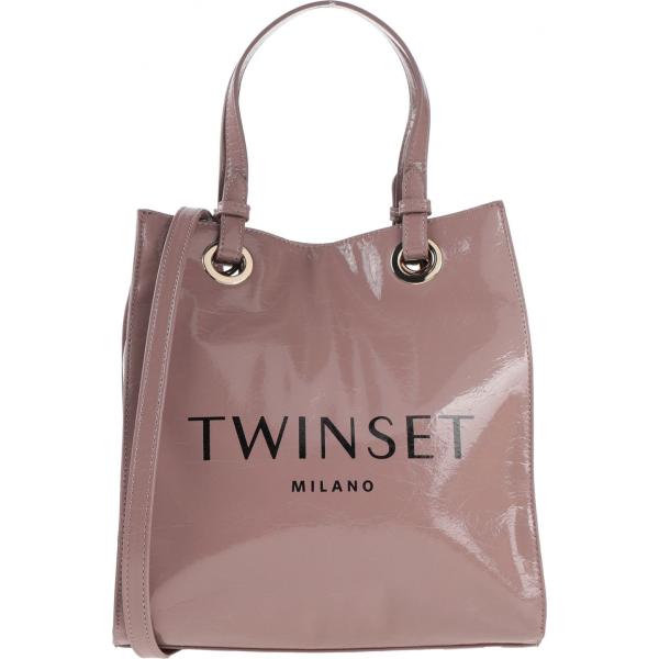borse a mano Twinset viola tinta unita