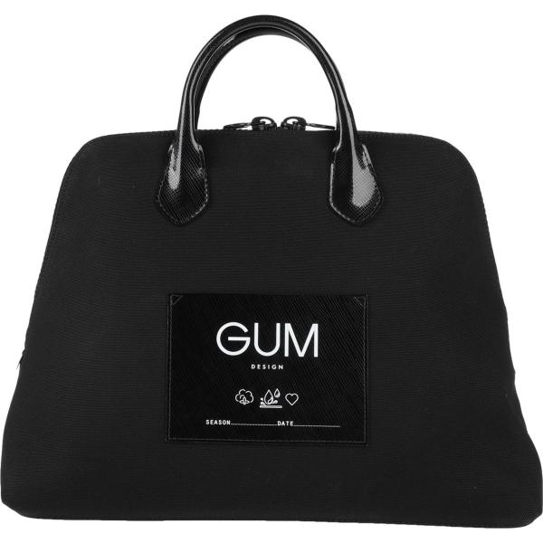 borse a mano Gum Design nero tinta unita