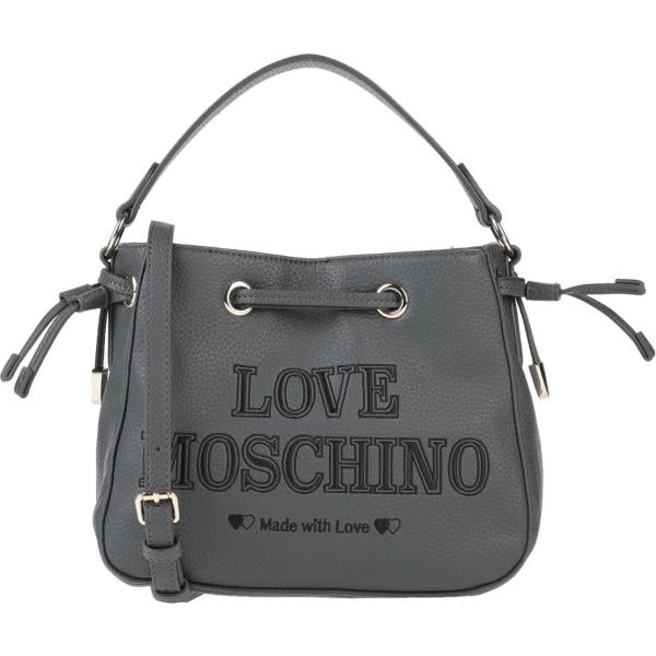 borse a mano Love Moschino grigio tinta unita