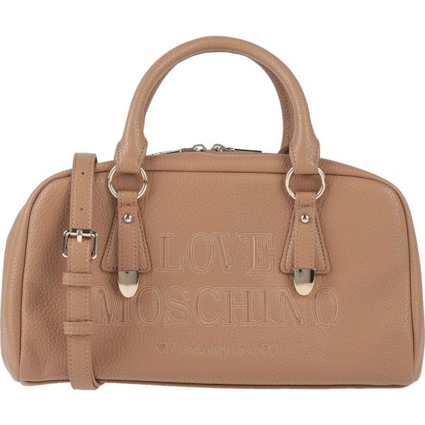 borse a mano Love Moschino marrone tinta unita