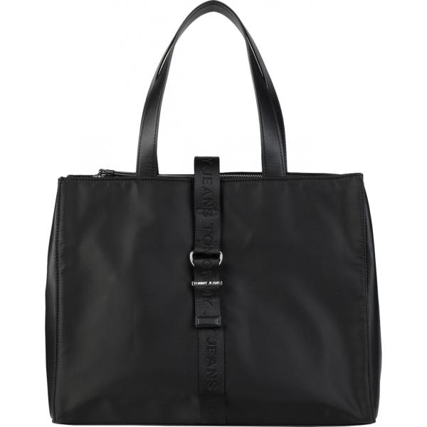 borse a mano Tommy Jeans nero tinta unita