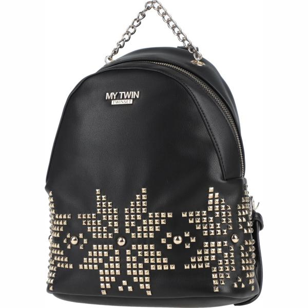 zaini My Twin Twinset nero tinta unita