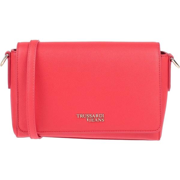 borse a tracolla Trussardi Jeans rosso tinta unita