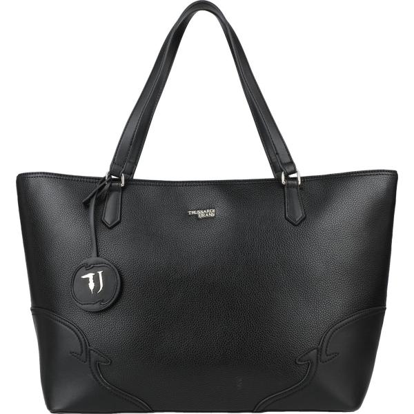 borse a mano Trussardi Jeans nero tinta unita