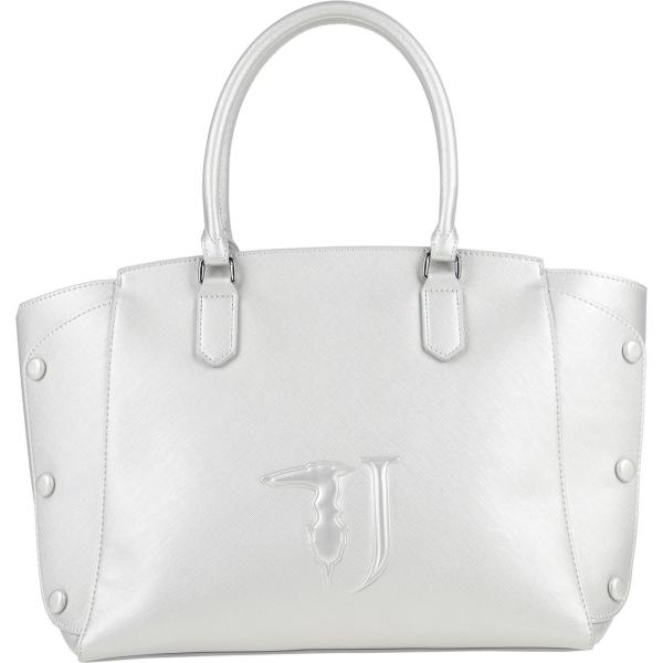 borse a mano Trussardi Jeans grigio tinta unita