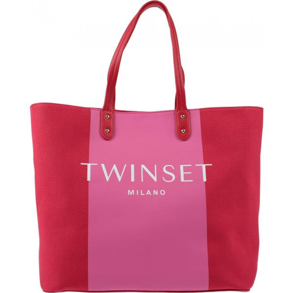 borse a mano Twinset rosso tinta unita