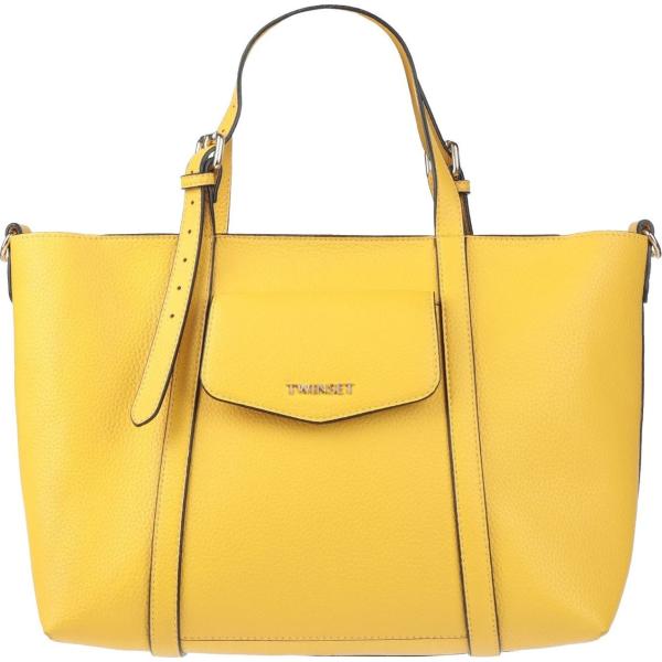 borse a mano Twinset giallo tinta unita