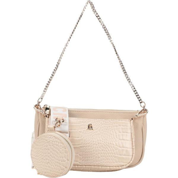 borse a mano Steve Madden marrone con stampe
