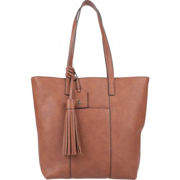 borse a mano Steve Madden marrone tinta unita