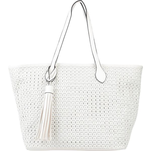 borse a mano Steve Madden bianco tinta unita