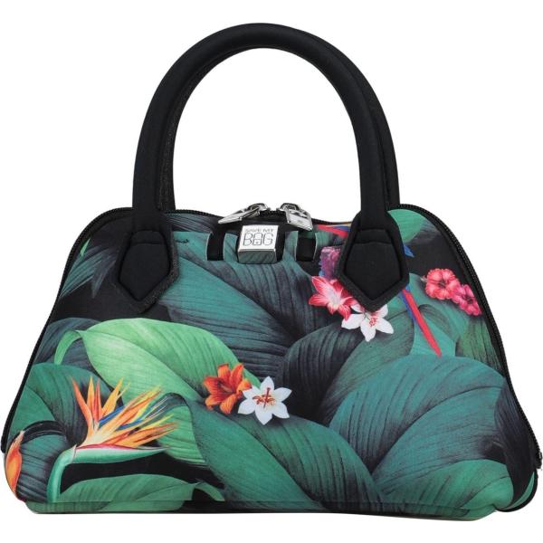borse a mano Save My Bag nero a fiori
