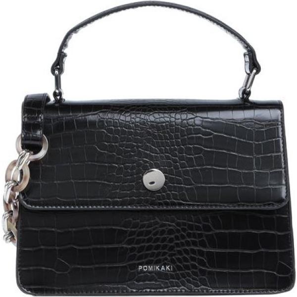 borse a mano Pomikaki nero con stampe
