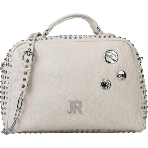 borse a mano John Richmond bianco tinta unita