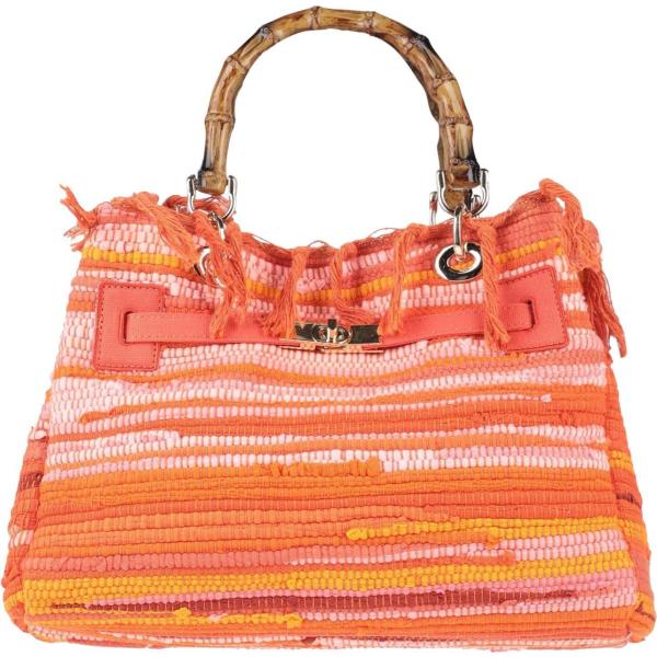 borse a mano Mia Bag arancione a righe