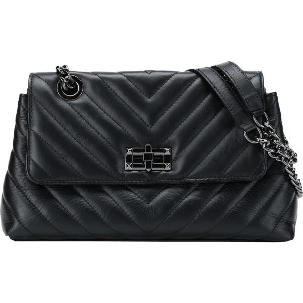 borse a tracolla Tuscany Leather nero tinta unita