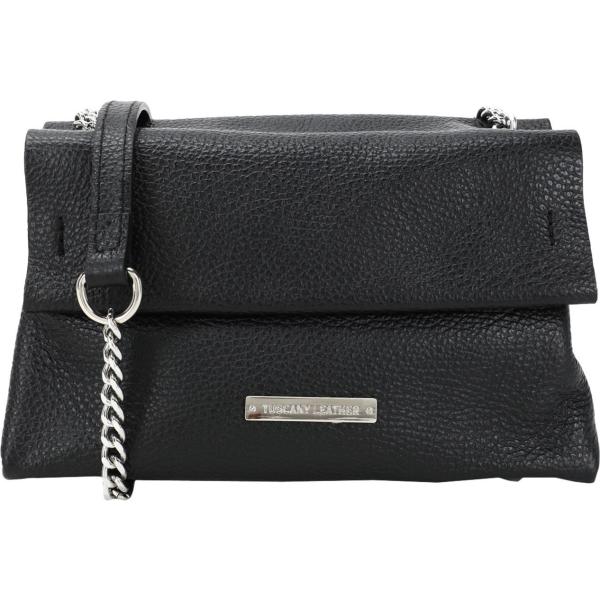 borse a tracolla Tuscany Leather nero tinta unita